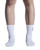 vớ thể thao cotton cao cấp ON LOGO SOCK HIGH 3P WHITE (03 đôi) - 2UF10310069