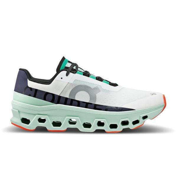 Giày chạy bộ thành phố Nữ ON CLOUDMONSTER (W) - WHITE/GREEN - 61.98241