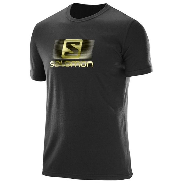 Áo thun thể thao nam Salomon Cotton Blend Logo SS Tee - L39373700 (Đen)