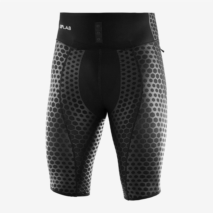 Quần Bó Thể Thao Salomon S/LAB EXO HALF TIGHT M BLACK LC1044900