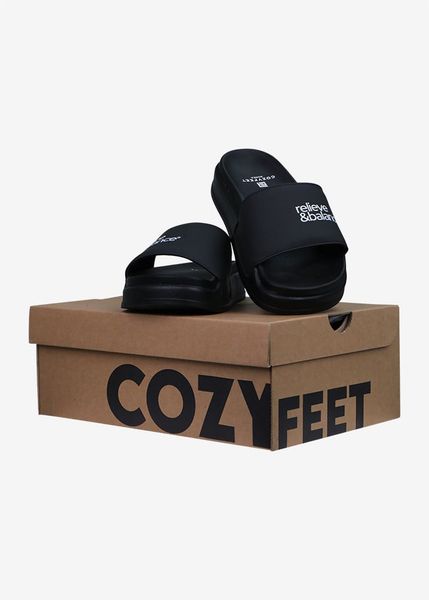 Dép Phục Hồi Chân Nam Nữ COZYFEET VELCRO RELIEVE&BALANCE slipper - CZFSPV02 - BLACK / CZFSPV03 - OREO / CZFSPV01 - WHITE