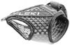 Bao tay đeo gậy LEKI SHARK FRAME STRAP MESH GLOVES GREY|DARK - 8086710025