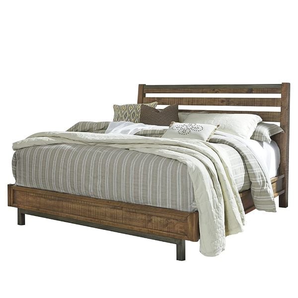  Giường 1m5  nâu nhạt 