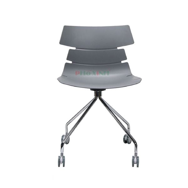  GHẾ VĂN PHÒNG NHỰA XOAY ĐEN 