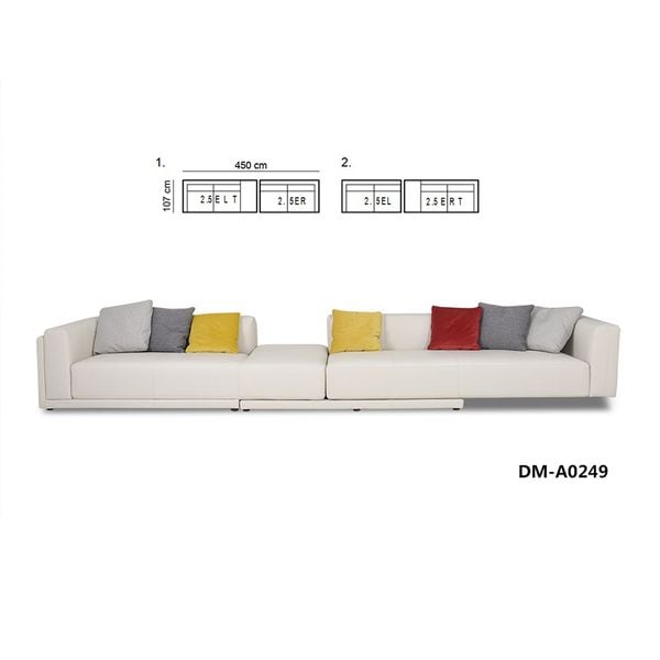  Sofa Góc Xoay 100% Da 