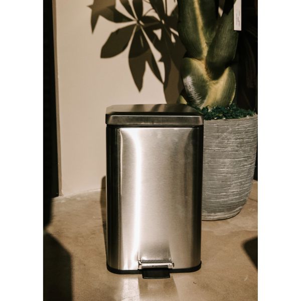  Thùng rác, inox #410, đạp chân, 12L 