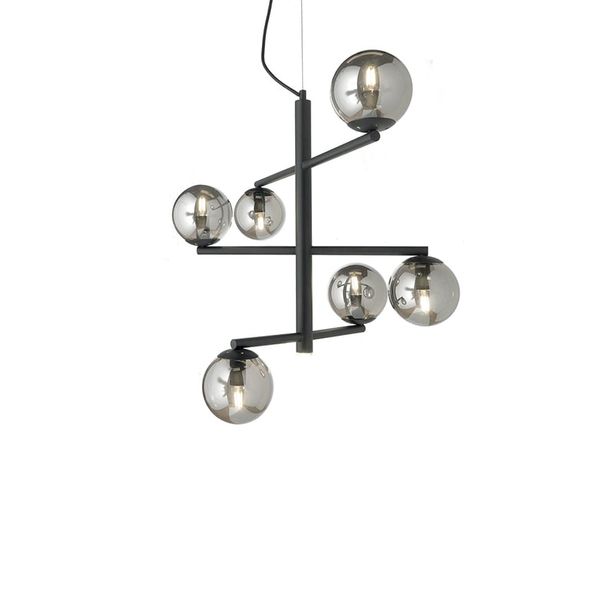  Đèn treo GIZAH, màu đen khói, D80H180 