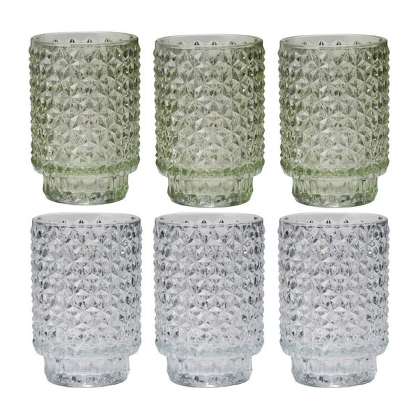  Trang trí nến, Thủy tinh 6 cái/Bộ 