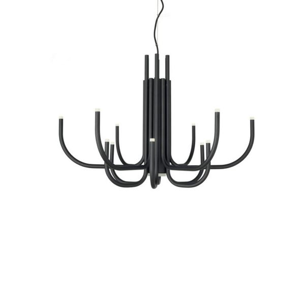  Đèn treo ART NOUVEAU, 6+6, D78H190, màu đen 