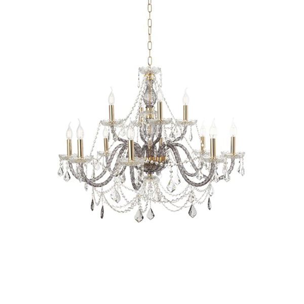  Đèn chùm OPERA, 12 bóng, màu pha lê 