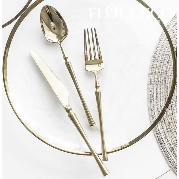  Bộ dao+muỗng+nĩa 3 chiếc/bộ, inox 