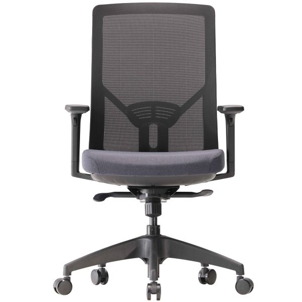  GHẾ VP VITA, KHUNG ĐEN, LƯNG MÀU WTM200BK ĐEN, NGỒI MÀU IJF370DU XANH ĐẬM 