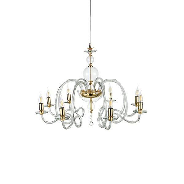  Đèn treo VIVALDI, 8 bóng, D88H78, màu pha lê 