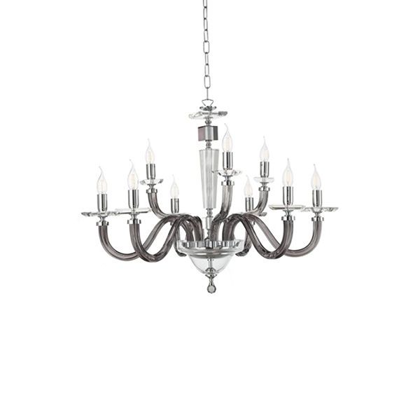  Đèn treo WAGNER, D85H80, 9 bóng, màu khói 