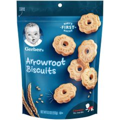 Bánh Ăn Dặm Gerber Arrowroot Biscuits 155gr, Mỹ