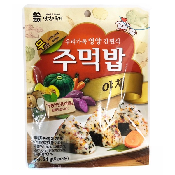 Gia Vị Rắc Cơm Rau Củ Well & Good 9m+ (24g), Hàn