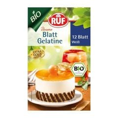 Bột Gelatine Hữu Cơ Ruf 20g, Đức (12 lá)