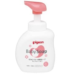 Sữa Tắm Gội Pigeon cho Bé Màu Hồng 500ml, Nhật