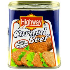 Thịt Bò Đóng Hộp Cornrd Beef Highway 340g, Mỹ