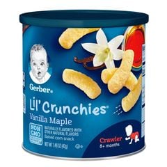 Bánh Ăn Dặm Gerber lil Crunchies vị Vani Maple 42g, Mỹ