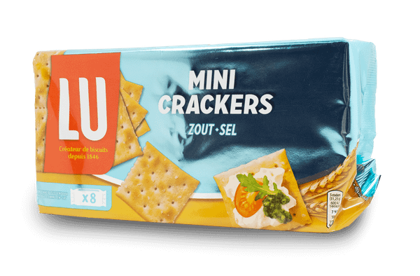 Bánh LU Mini Crackers Zout Sel vị Mặn 250g, Pháp