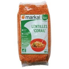 Hạt Lăng Đỏ Markal San Hô hữu Cơ 500g, Pháp