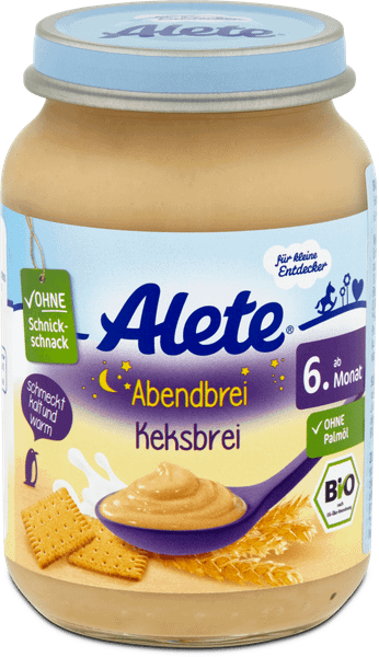 Hủ Ăn Dặm Alete vị Bích Qui 6M 190g, Đức