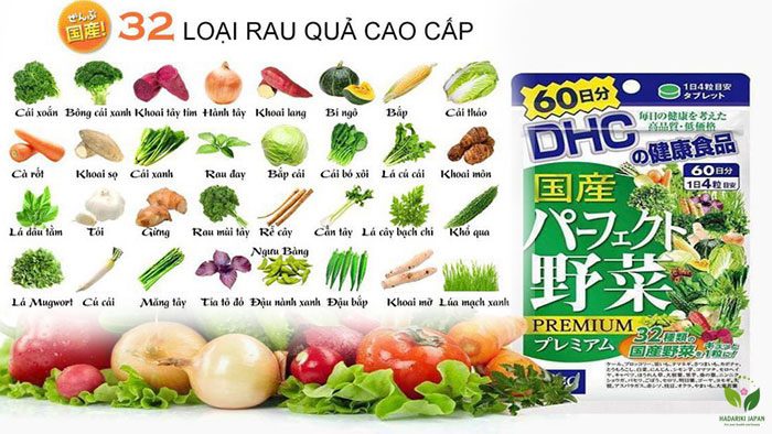 Viên uống DHC bổ sung 32 loại rau củ 240 viên(Nhật)