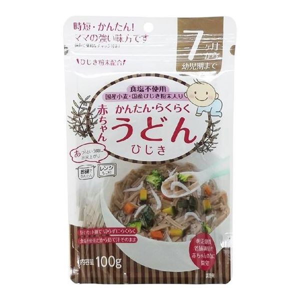 Mì Udon Akachan vị Rong biển 100gr 7Tháng, Nhật