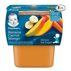 Trái Cây Nghiền Gerber Vị Đào 56gr (Hủ), Mỹ