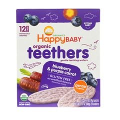 Bánh Gạo HappyBaby Organic Vị Việt Quất, Cà Rốt 48g, Mỹ