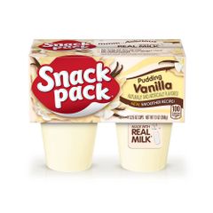 Váng Sữa Pudding Vanilla Snack pack  (4x 92g) Mỹ