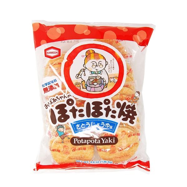 Bánh Gạo Bà Già Kameda Potapota Yaki 124g, Nhật Bản