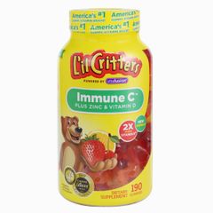 Kẹo Dẻo Gummy L'il Critters Immune C 190 viên, Mỹ