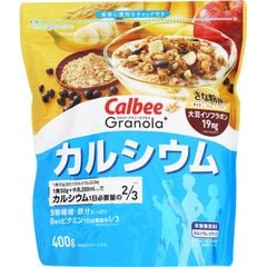 Ngũ Cốc Calbee Granola Đậu Đen, Táo, Chuối 450gr, Nhật