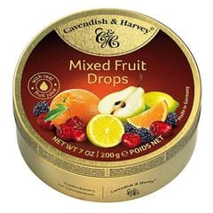 Kẹo Trái Cây Hộp Tròn Mix Fruit 200g, Đức