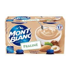 Váng Sữa Mont Blanc Vị Hạnh Nhân 125g (hủ thiếc), Pháp