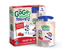 Sữa Chua GoGo Squeez vị Dâu dạng gói 85g, Mỹ