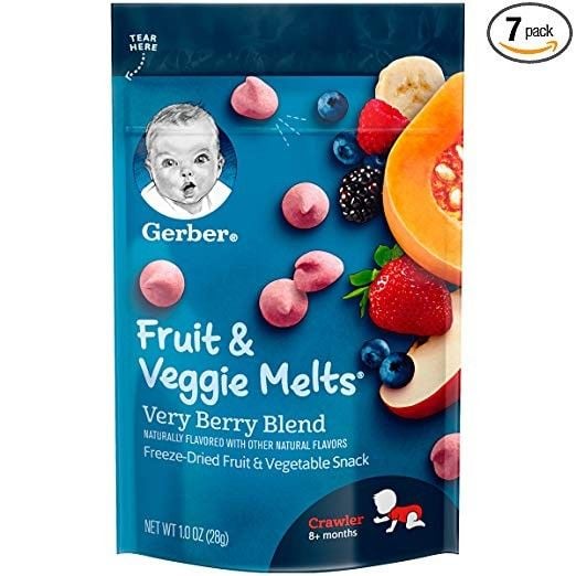 Sữa Chua Khô Gerber Fruit & Veggie, Very Berry Blend 28g, Mỹ