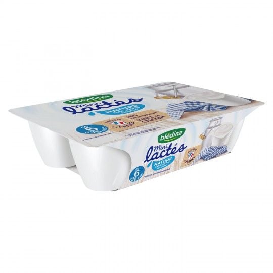 Sữa Chua BLEDINA vị Tự Nhiên 6x55gr (6 Tháng), Pháp