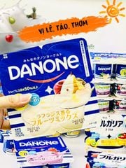 Sữa Chua Tươi Danone vị Lê, Táo, Thơm 70gx4, Nhật