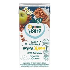 Sữa Ngũ Cốc Fruto Đêm Vị Táo, Kiều Mạch 200ml, Nga