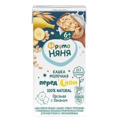 Sữa Ngũ Cốc Đêm Fruto vị Chuối, Yến Mạch 200ml, Nga