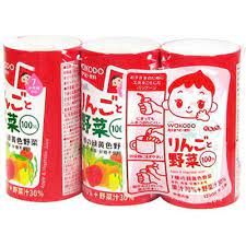 Wakodo nước ép táo và rau củ 3x125ml (đỏ)