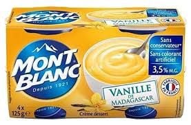 Váng Sữa Mont Blanc vị Vani 125g (hủ thiếc)