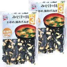 Súp Miso Wakame Rong Biển, Đậu Hủ Chiên, Hành 100g, Nhật (Số 3).