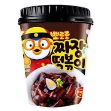 Bánh Gạo Topokki Sốt Tương Đen Pororo 120g, Hàn Quốc
