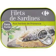 Cá Mòi Fillet Carrefour (xanh lá ) 100g Pháp