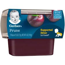 Trái Cây Nghiền Gerber Vị Mận 56gr (Hủ), Mỹ