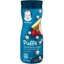 Bánh Ăn Dặm Gerber vị Táo Dâu 42g, Mỹ